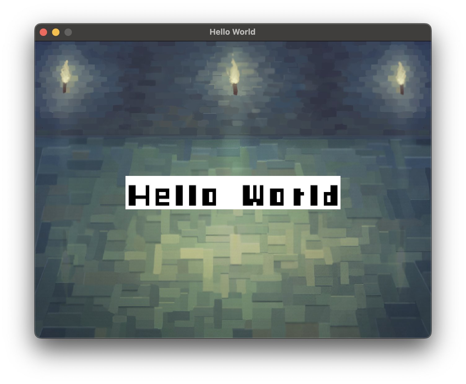 our demo running natively on the mac